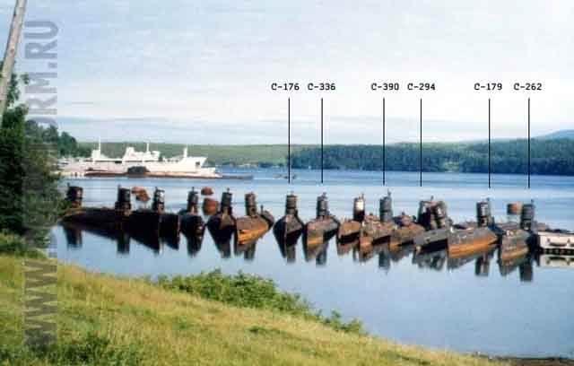 Подводные лодки в бухте Постовая