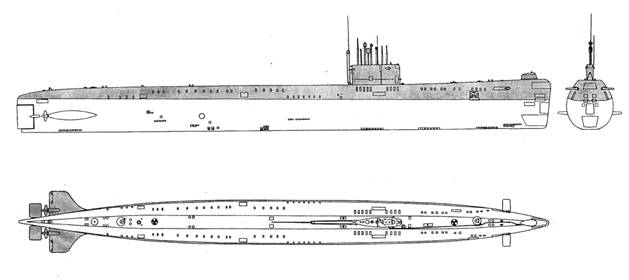 Подводные лодки. Проект 659Т