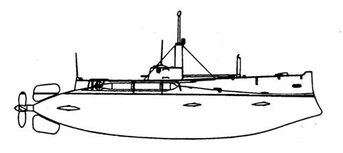 Подводная лодка Дельфин в 1914 году